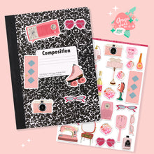 Load image into Gallery viewer, Vintage Pink Things Art Sticker Set