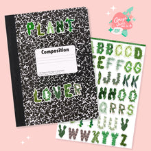Load image into Gallery viewer, Plants Alphabet Sticker Set