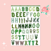 Load image into Gallery viewer, Plants Alphabet Sticker Set