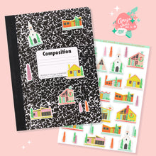 Load image into Gallery viewer, Putz Village Art Sticker Set
