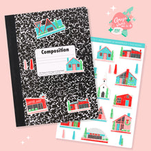 Load image into Gallery viewer, Putz Village Art Sticker Set