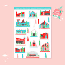 Load image into Gallery viewer, Putz Village Art Sticker Set
