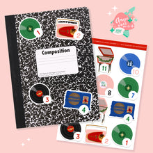 Load image into Gallery viewer, Christmas Music Advent Calendar Sticker Set