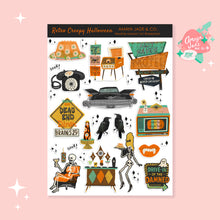 Load image into Gallery viewer, Retro Spooky Halloween Sticker Set