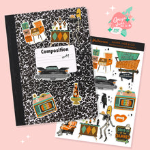 Load image into Gallery viewer, Retro Spooky Halloween Sticker Set