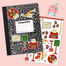 Load image into Gallery viewer, Vintage Santa Letter and Cookies Art Sticker Set