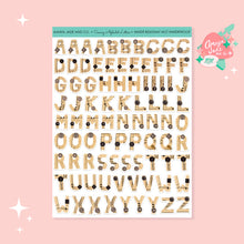 Load image into Gallery viewer, Sewing Pattern Alphabet Letter Sticker Set