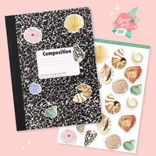 Load image into Gallery viewer, Watercolor Shells Art Sticker Set