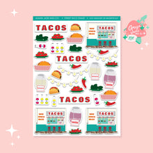 Load image into Gallery viewer, Street Taco Stand Art Sticker Set