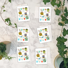 Load image into Gallery viewer, Tea Time Cards w/envelopes Set of 6
