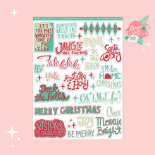 Load image into Gallery viewer, The Most Wonderful Time of the Year Christmas Art Sticker Set