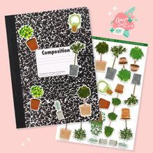 Load image into Gallery viewer, Topiary Trees Sticker Set