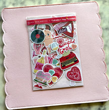 Load image into Gallery viewer, Valentine's Day Nostalgia Sticker Pack Holographic Vinyl