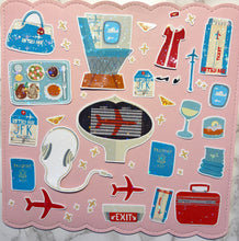 Load image into Gallery viewer, Vintage Airline Travel Sticker Pack Holographic Vinyl