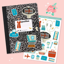 Load image into Gallery viewer, Vintage Airline Travel Sticker Sheet