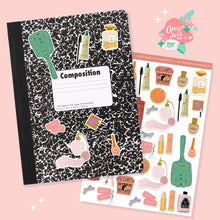 Load image into Gallery viewer, Vintage Beauty Products Art Sticker Set