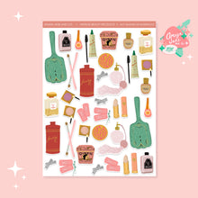 Load image into Gallery viewer, Vintage Beauty Products Art Sticker Set
