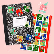 Load image into Gallery viewer, Christmas Advent Calendar Stickers