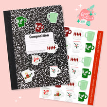 Load image into Gallery viewer, Vintage Christmas Mugs Art Sticker Set
