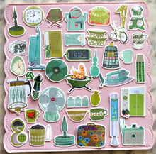 Load image into Gallery viewer, Vintage Green Things Sticker Pack Holographic Vinyl