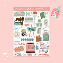 Load image into Gallery viewer, Vintage Grocery Store Art Sticker Set