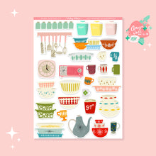 Load image into Gallery viewer, Vintage Kitchen Art Sticker Set