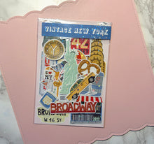 Load image into Gallery viewer, Vintage New York Sticker Pack Holographic Vinyl