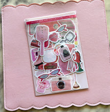 Load image into Gallery viewer, Vintage Pink Things Sticker Pack Holographic Vinyl