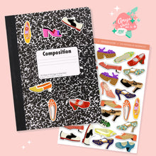 Load image into Gallery viewer, Vintage Shoe Collection Art Sticker Set