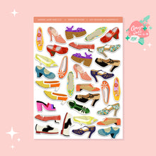 Load image into Gallery viewer, Vintage Shoe Collection Art Sticker Set