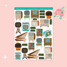 Load image into Gallery viewer, Vintage Televisions Art Sticker Set