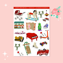 Load image into Gallery viewer, Vintage Toys Art Sticker Set