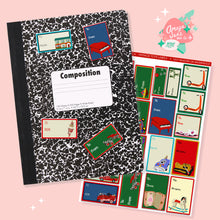 Load image into Gallery viewer, Vintage Toys Christmas Tags Art Sticker Set