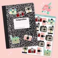 Load image into Gallery viewer, Vintage Cameras Art Sticker Set