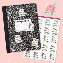 Load image into Gallery viewer, You are So Loved Collage Art Sticker Set