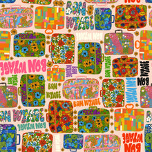 Load image into Gallery viewer, Bon Voyage 60s Suitcases Specialty Gift Wrapping Paper One of a Kind