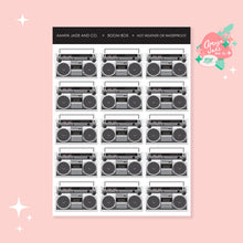 Load image into Gallery viewer, Boombox Art Sticker Set