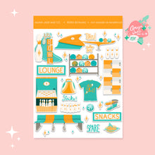 Load image into Gallery viewer, Retro Bowling Art Sticker Set