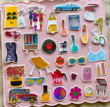 Load image into Gallery viewer, 60s Flashback Sticker Pack Holographic Vinyl