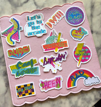 Load image into Gallery viewer, 80s Stickers Pack Holographic Vinyl