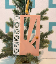 Load image into Gallery viewer, MCM Door Ornament Set: 3D Printed Mid-Century Modern Holiday Decor