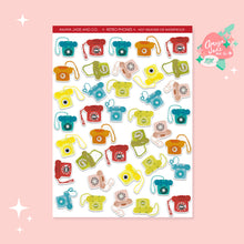 Load image into Gallery viewer, Rotary Phones collage Sticker Set