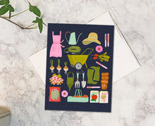 Load image into Gallery viewer, Vintage Gardening Cards w/envelopes Set of 6