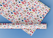 Load image into Gallery viewer, Hometown 4th of July Specialty Art Wrapping Paper One of a Kind