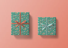 Load image into Gallery viewer, 80's Christmas Ornaments Specialty Art Wrapping Paper One of a Kind