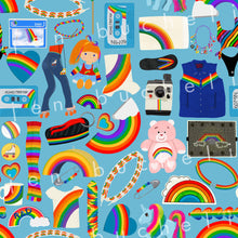 Load image into Gallery viewer, 80's Rainbow Things Specialty Art Wrapping Paper One of a Kind