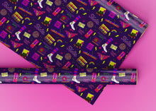 Load image into Gallery viewer, 80's Skating Rink Specialty Art Wrapping Paper One of a Kind