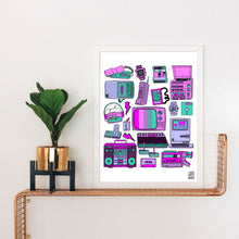 Load image into Gallery viewer, 80's Tech Art Print