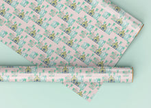Load image into Gallery viewer, Art Deco Street Pink Specialty Art Wrapping Paper One of a Kind
