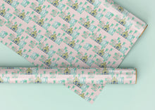 Load image into Gallery viewer, Art Deco Street Pink Specialty Art Wrapping Paper One of a Kind